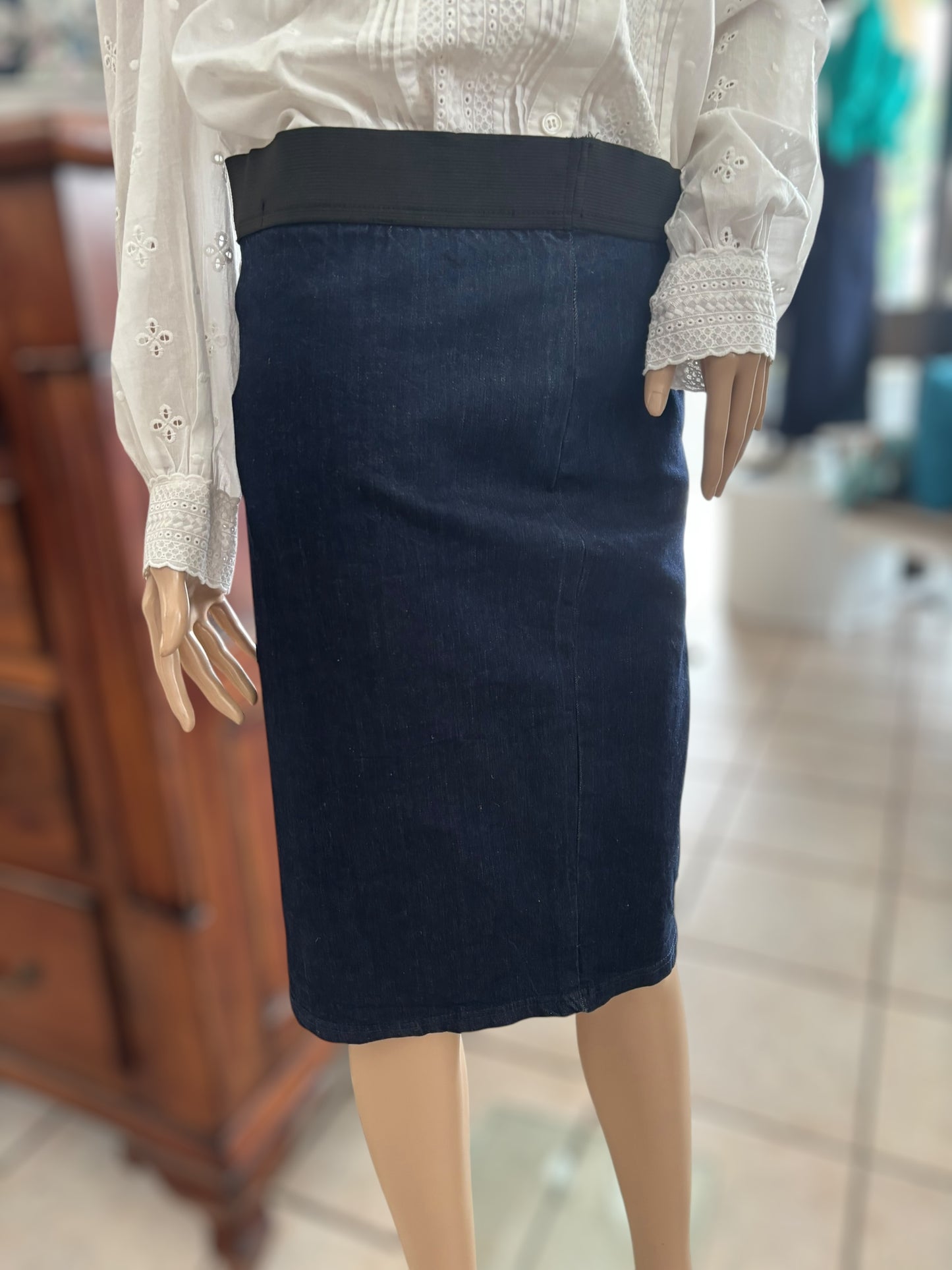 Ellis & Dewey Denim Skirt Size 8