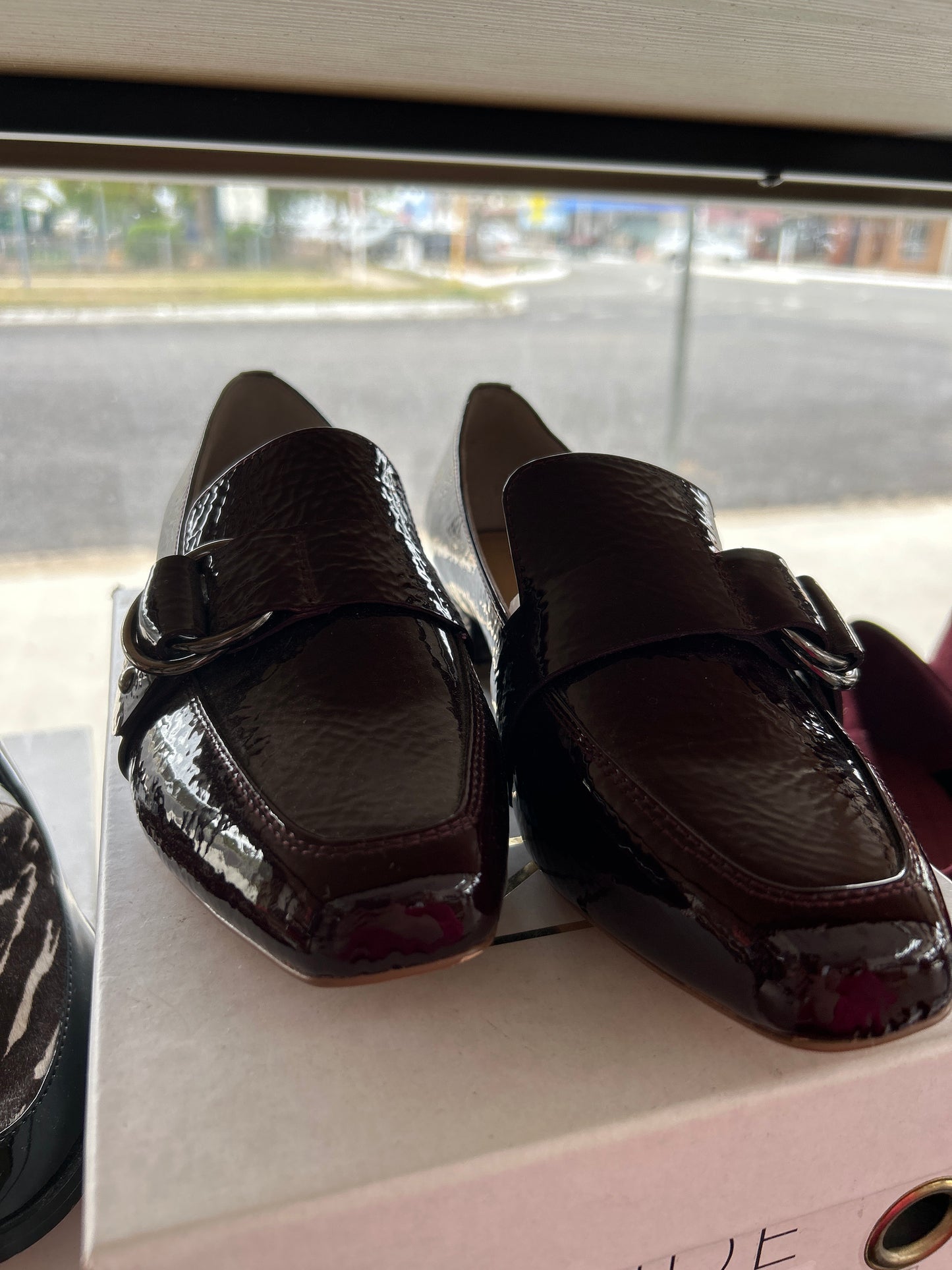 NUDE FOOTWEAR - Malia Burgundy Patent