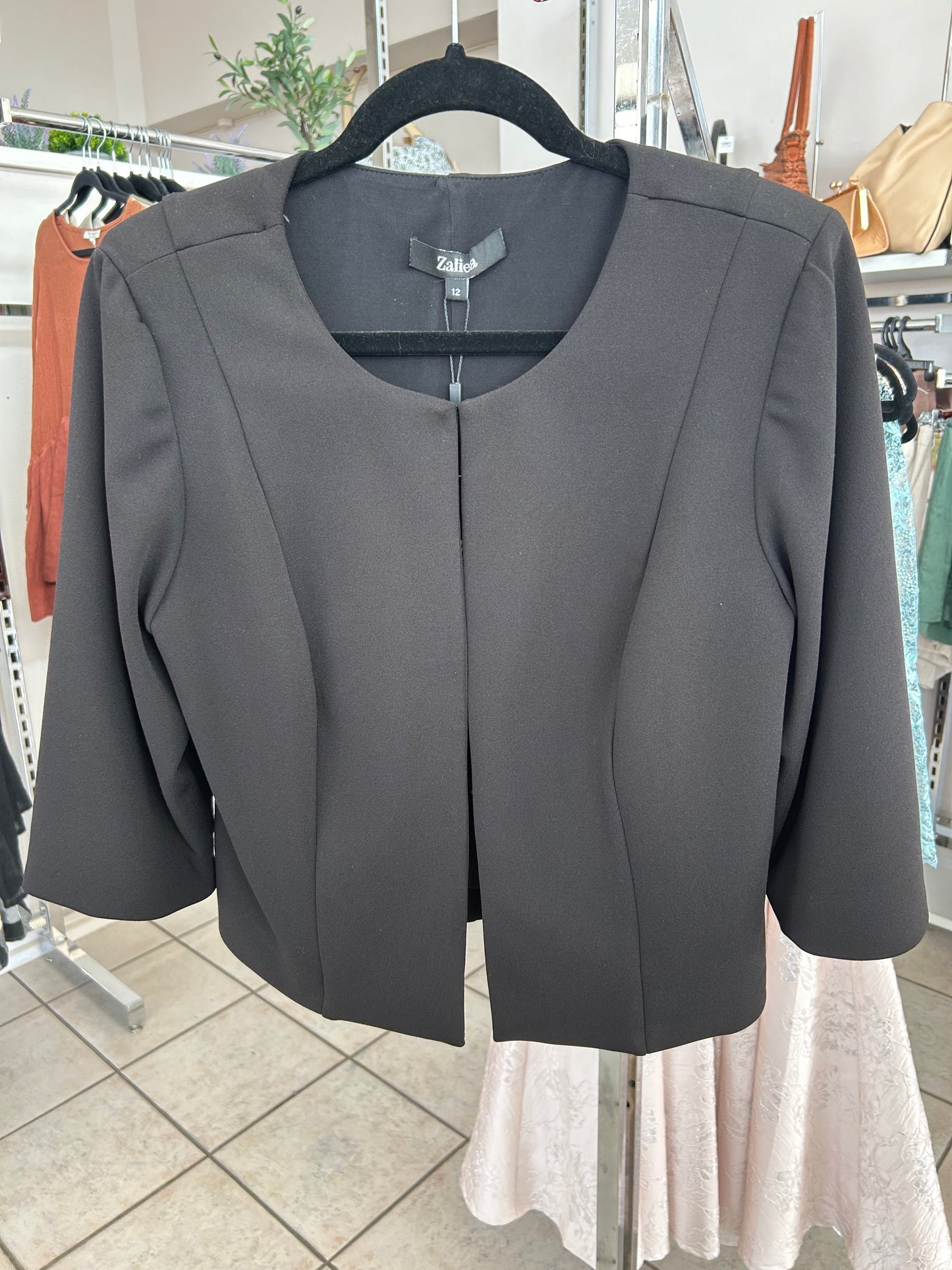 ZALIEA Z0237 Jacket BLACK SIZE 12