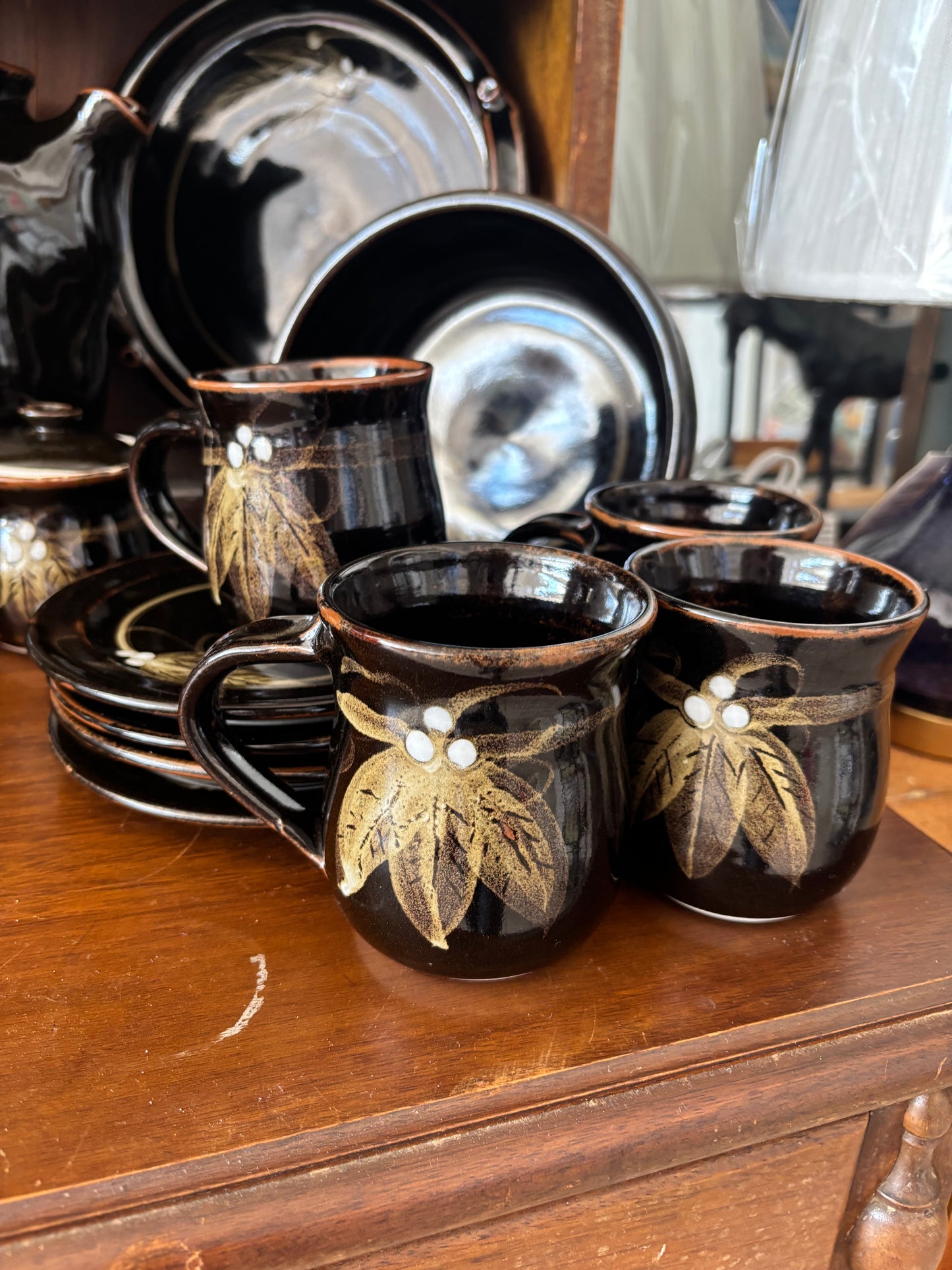 Ceramic Tea/coffee Pot 13 Piece Set