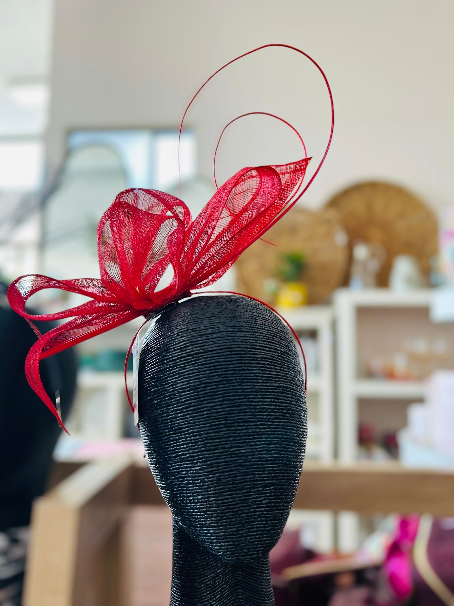 Red Fascinator Headband by Distinctive Hats F19401-RED