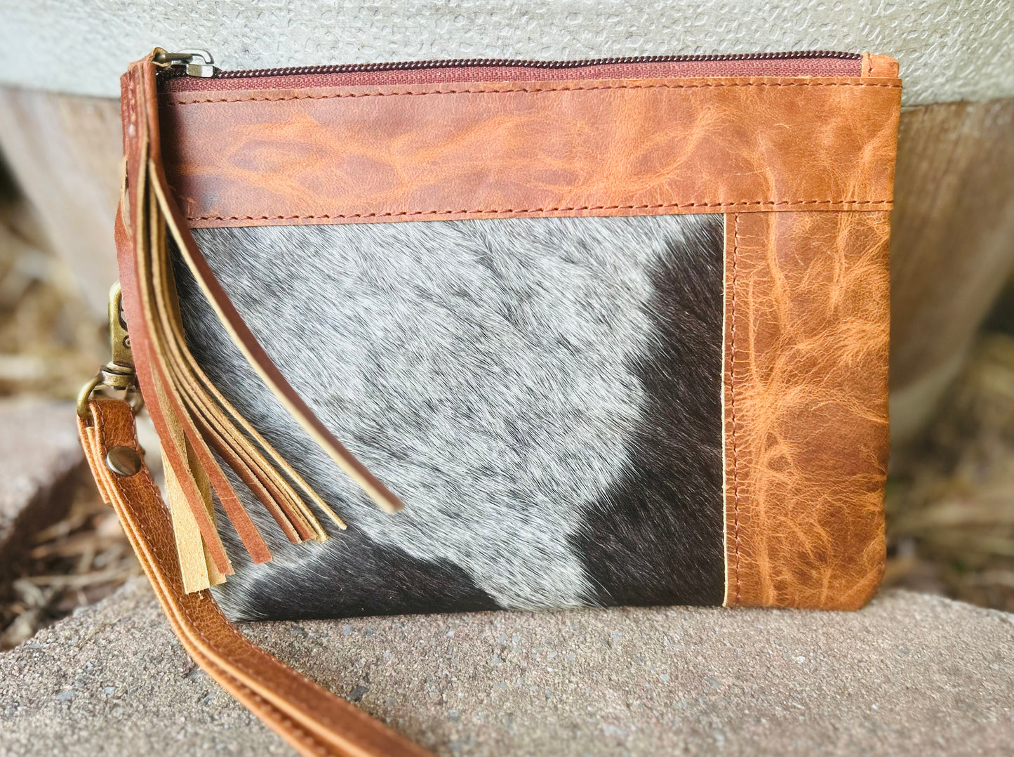 Small Cowhide clutch