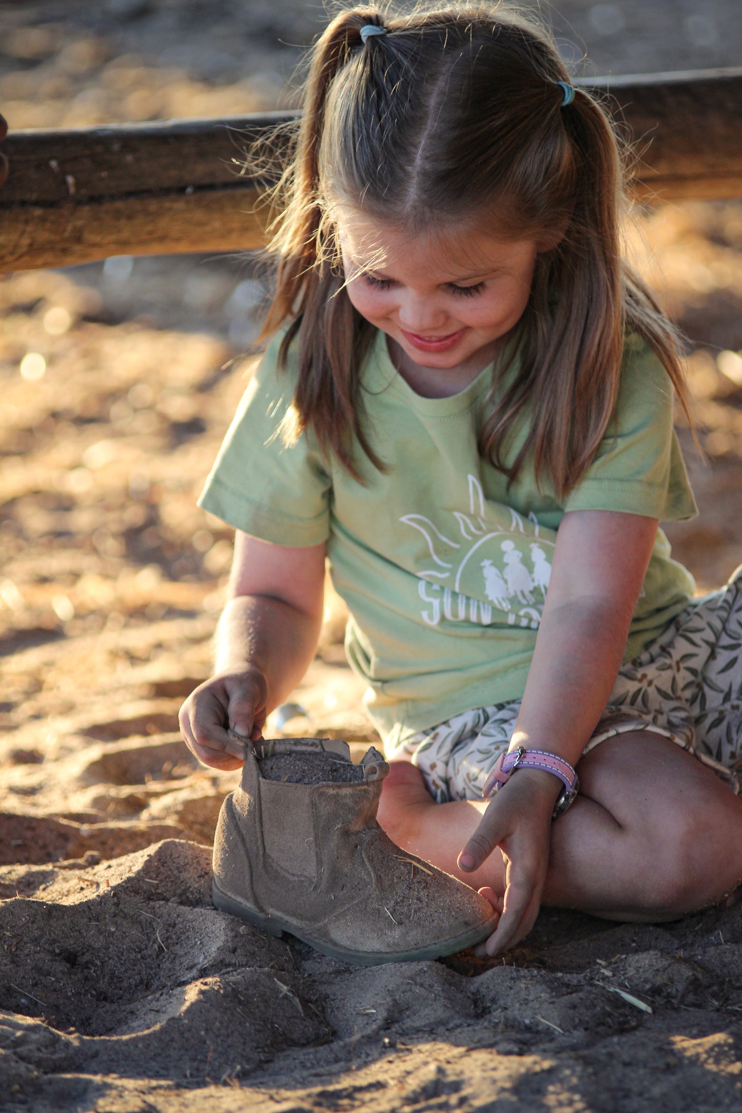 Sun Compass Jnr Tee Green