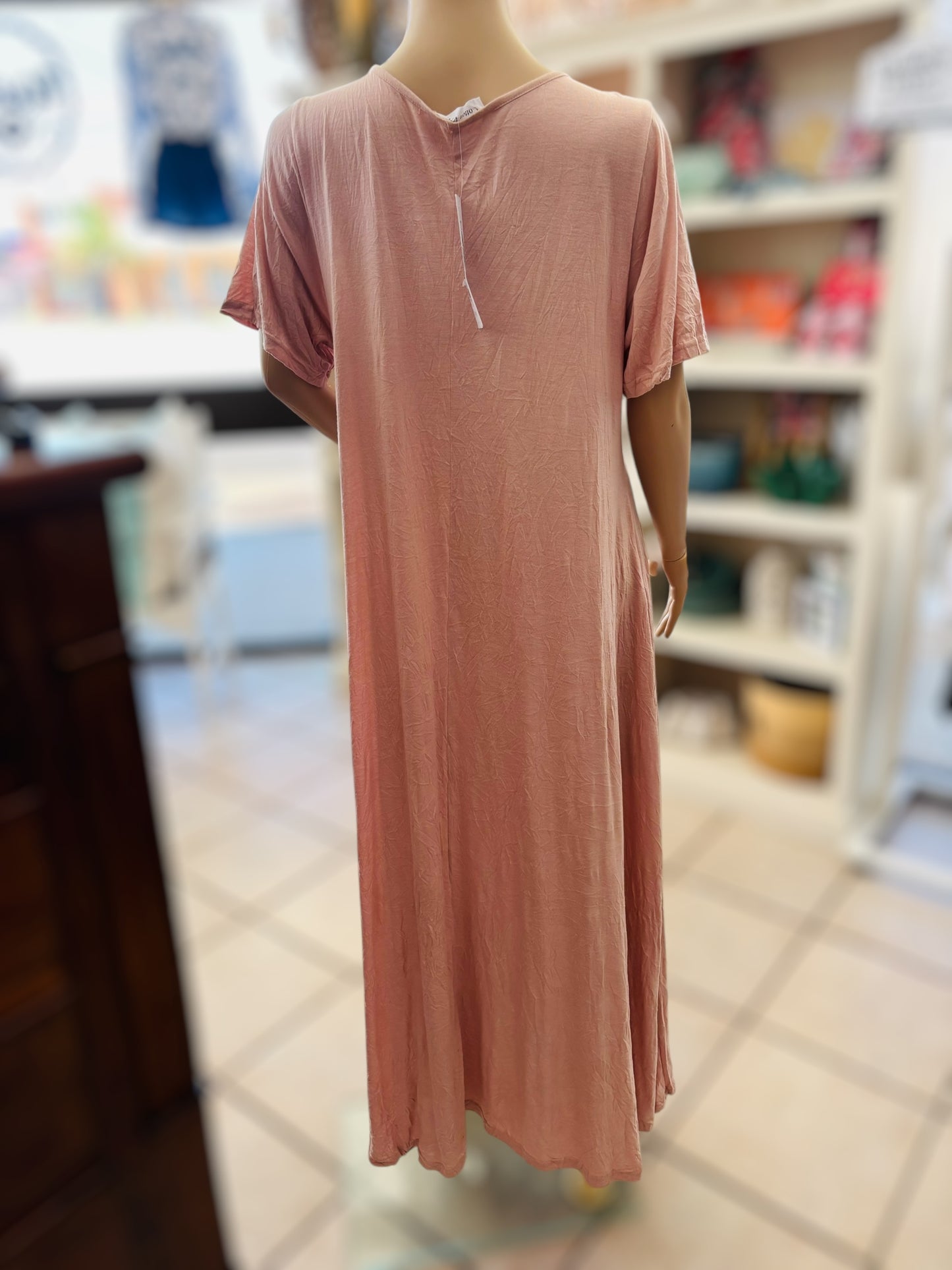 COTTON VILLAGE Blush T-Shirt Dress M/L