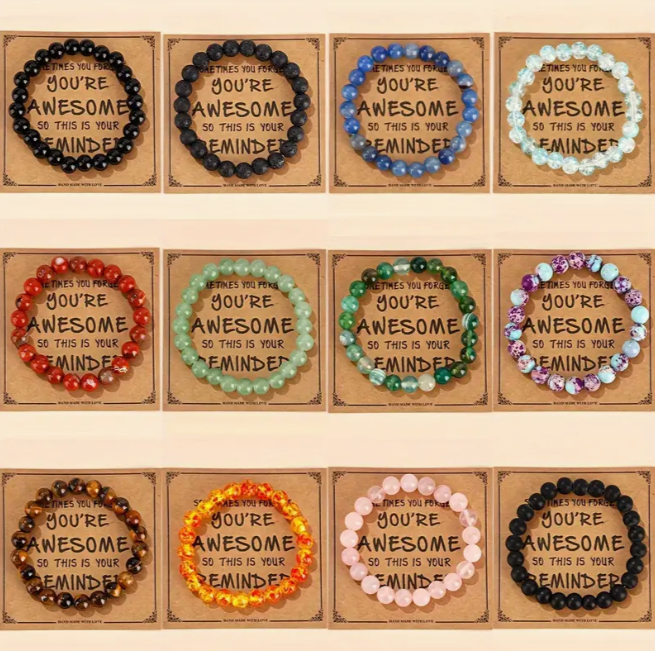 Natural Stone Beaded Bracelet