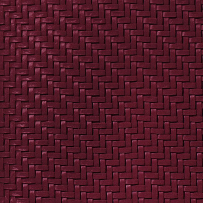 Large Beauty Bag - Herringbone Plum