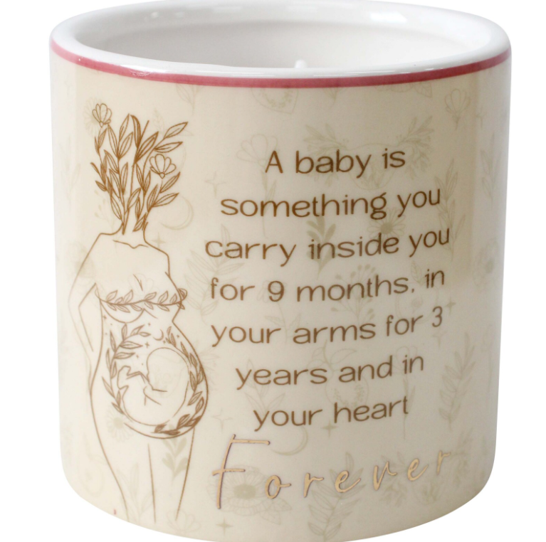 Pregnancy Quote Candle