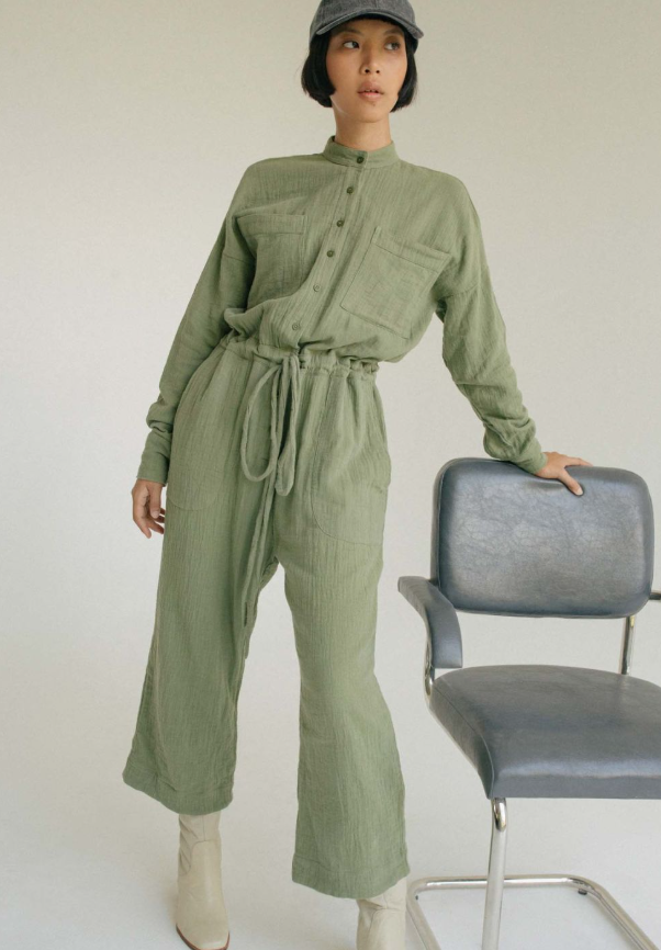 STATE OF GEORGIA The Dylan Jumpsuit SAGE Size 12