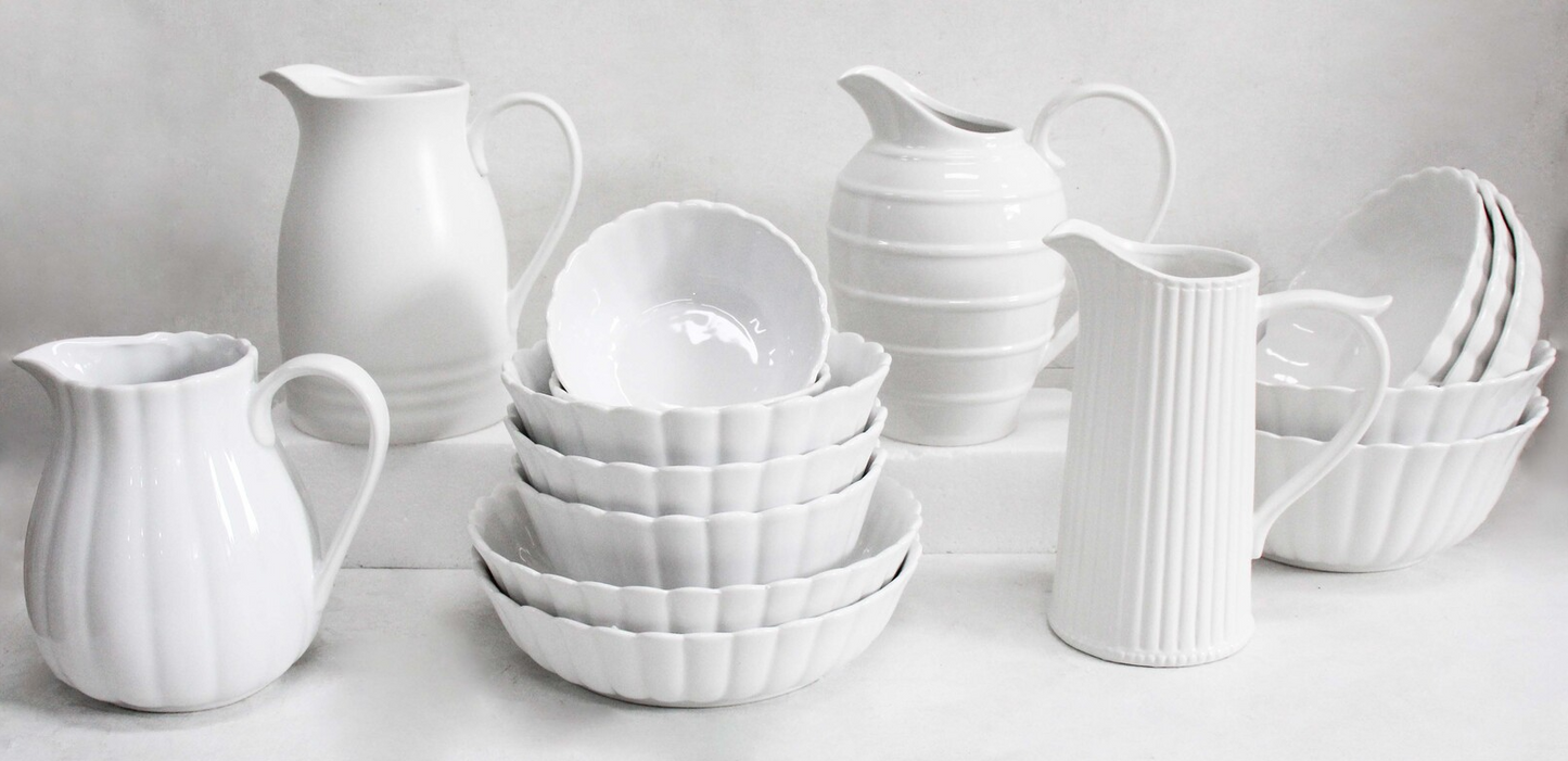 Belle Salad Bowl White