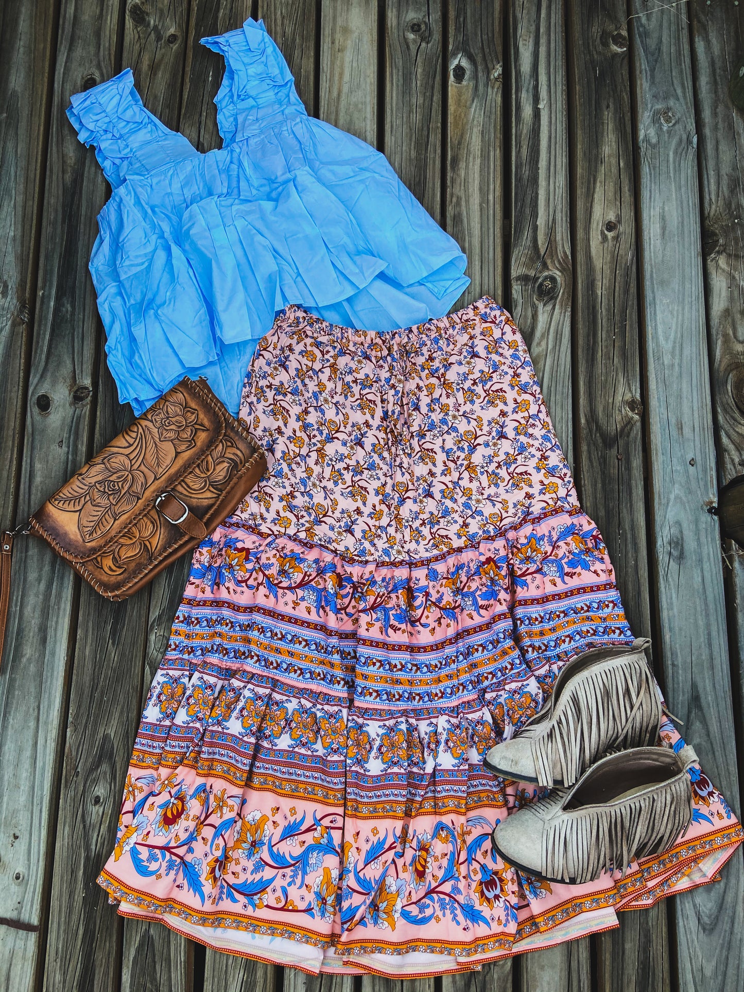 Regal Skirt - Peach