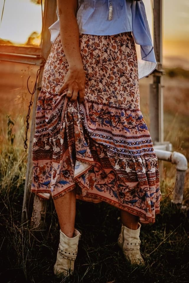 Regal Skirt - Peach