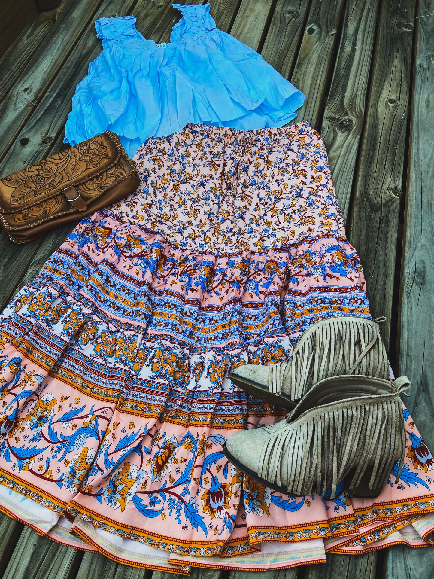 Regal Skirt - Peach