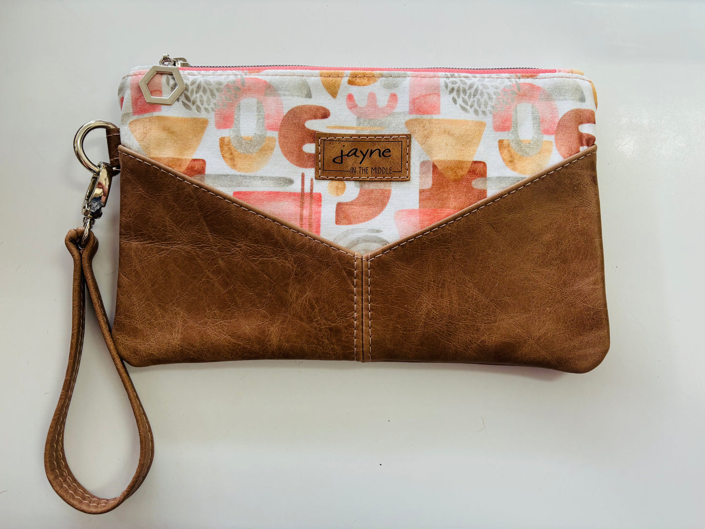 Boho Shapes Wristlet Clutch & Coin Purse Set