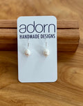 Silver Pearl Hook Earrings