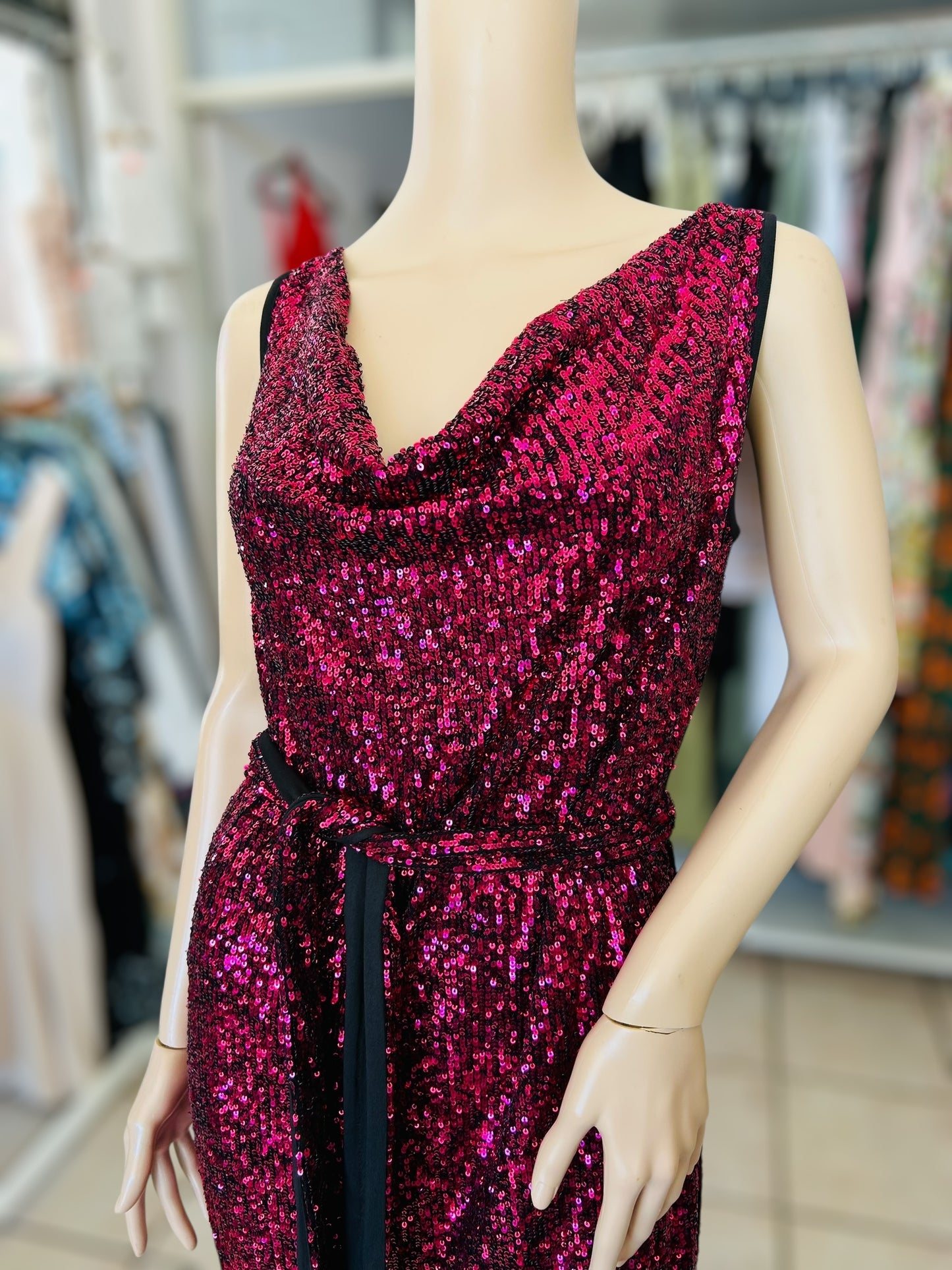 SACHA DRAKE MARTINIQUE DRESS IN FUSHSIA