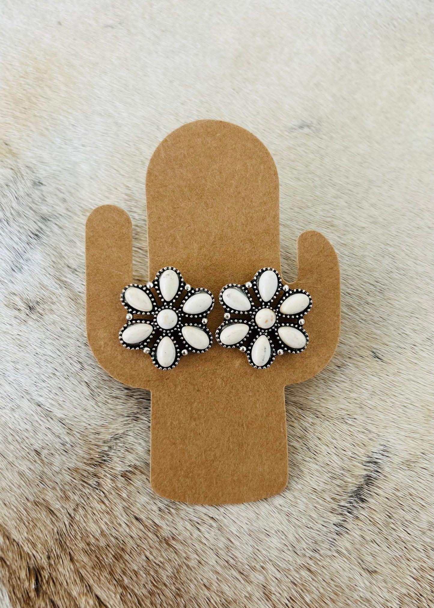 Concho Stud Earring