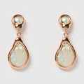 Pearl Raindrops - Rose Gold Earrings