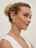 Linda Chunky Silver Hoops
