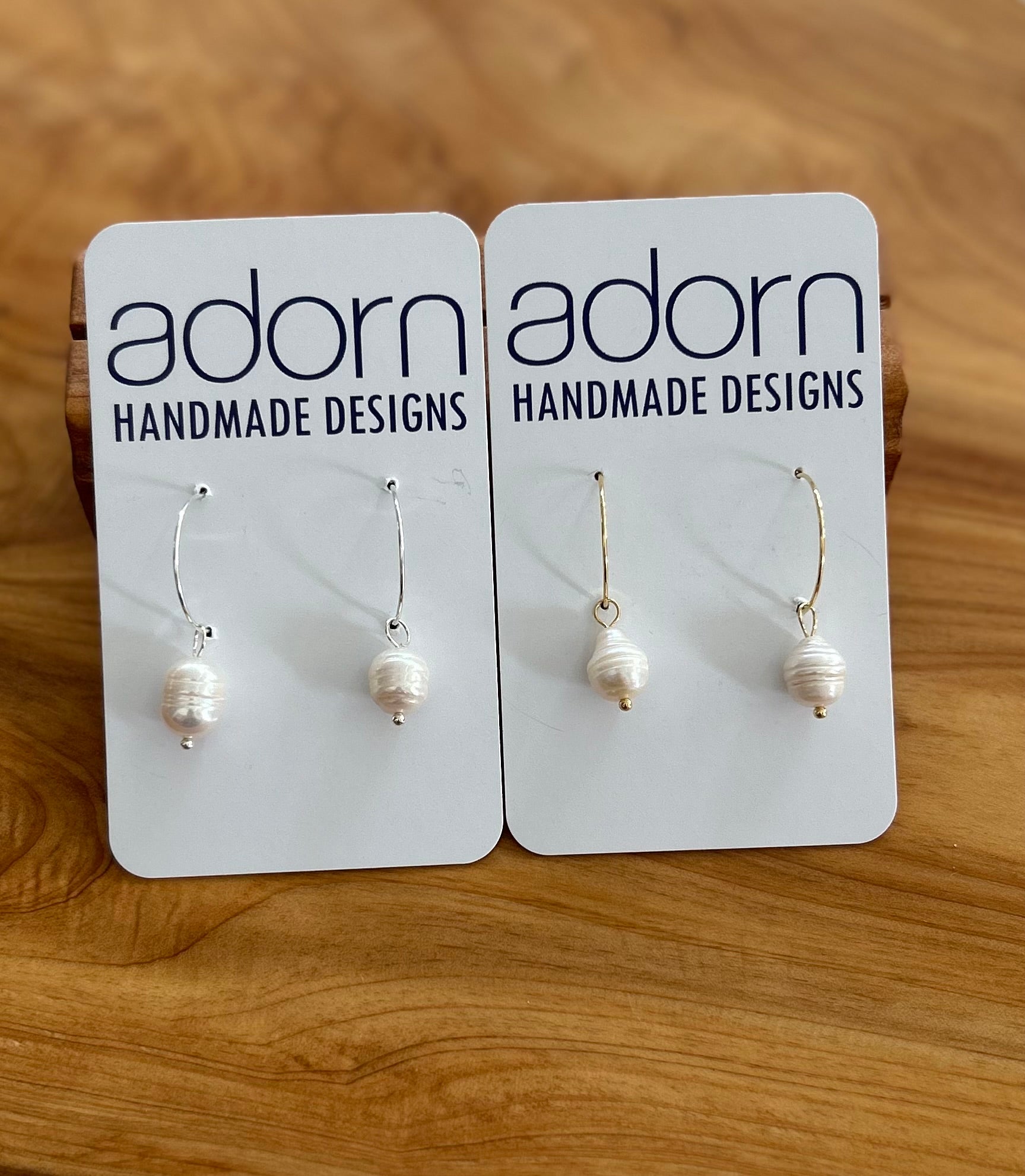 Pearl Hoop Earrings