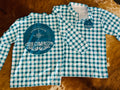 Sun Shirts - Teal Gingham