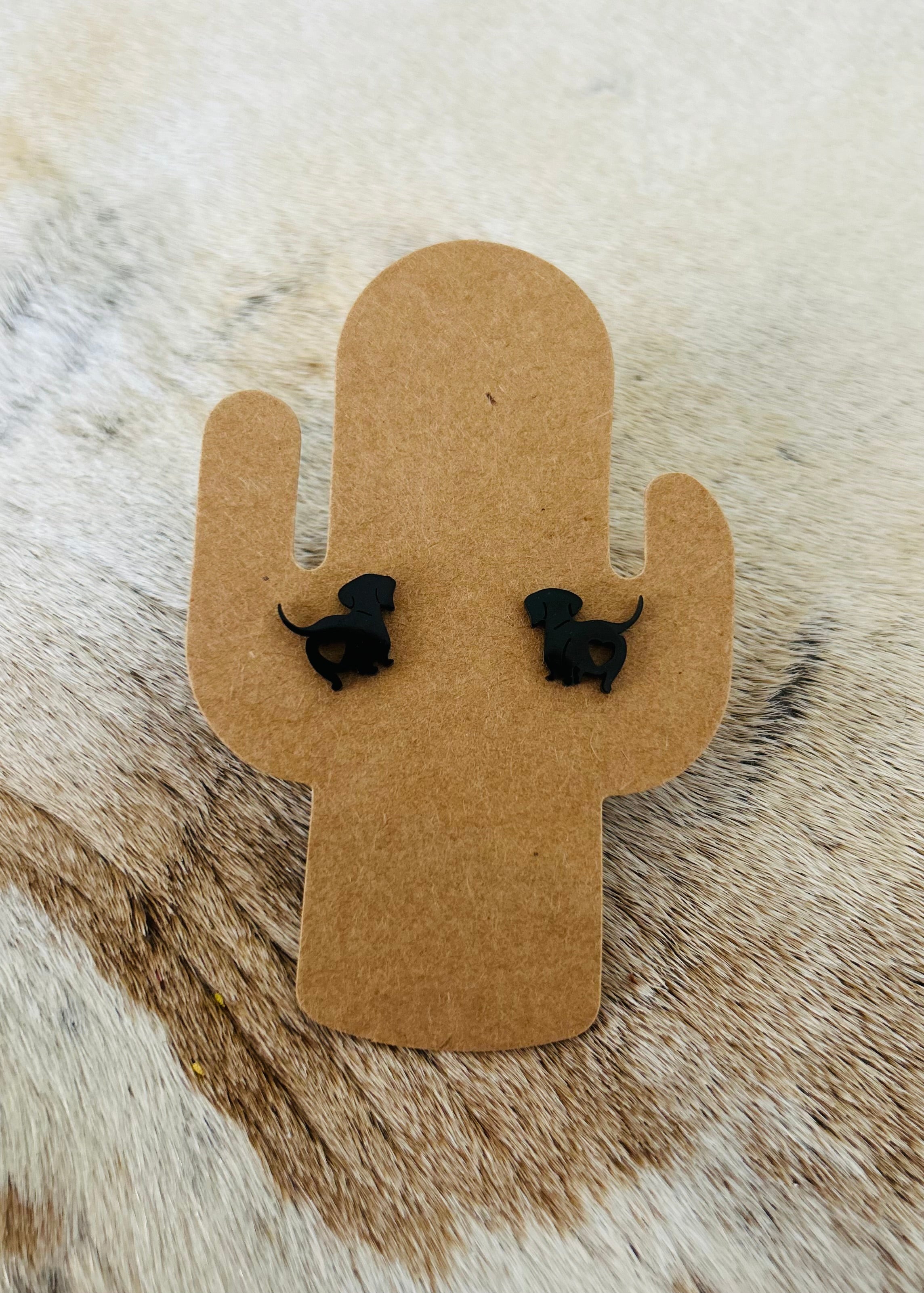 Dachshund Studs with Love Heart Booty’s