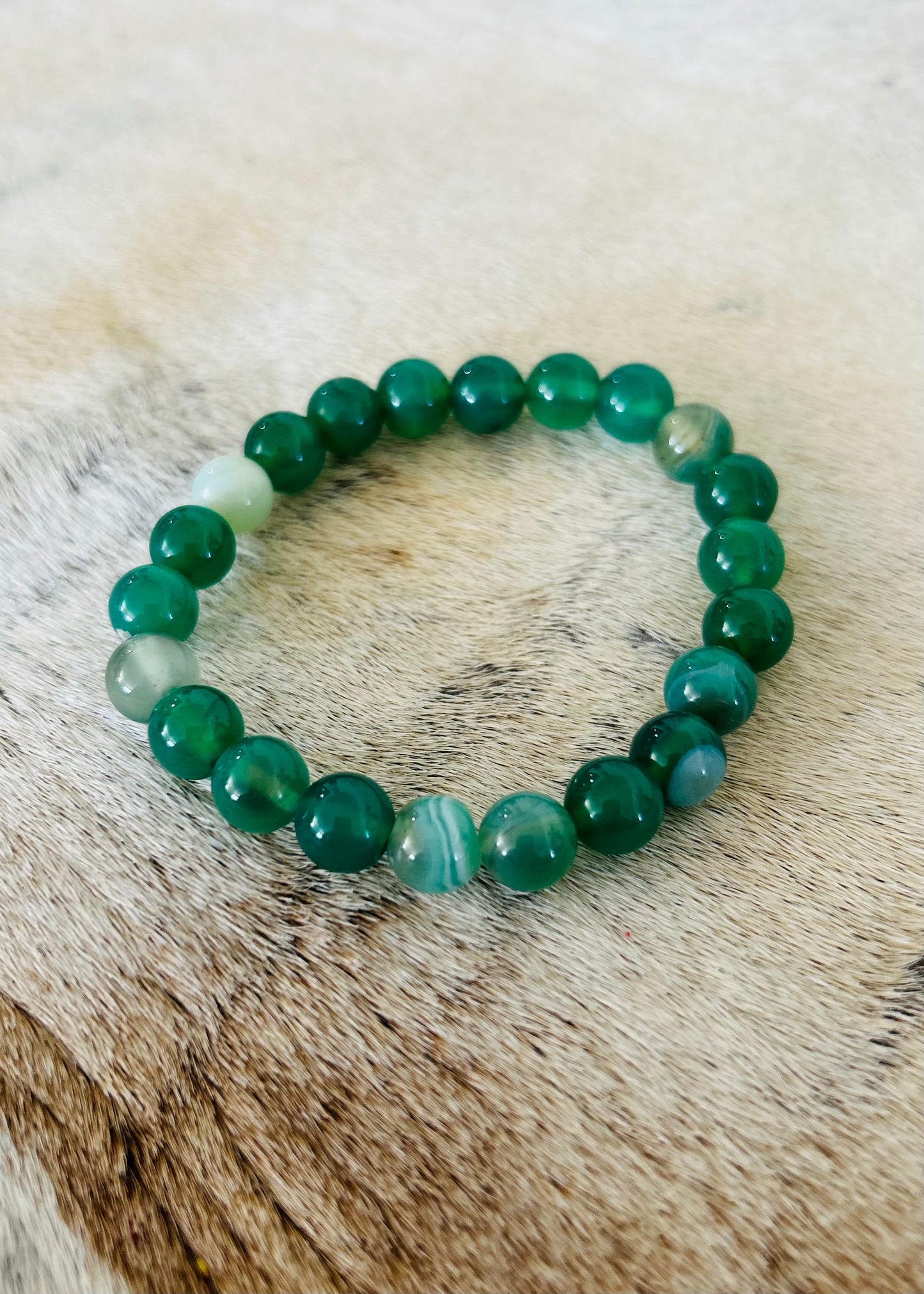 Natural Stone Beaded Bracelet