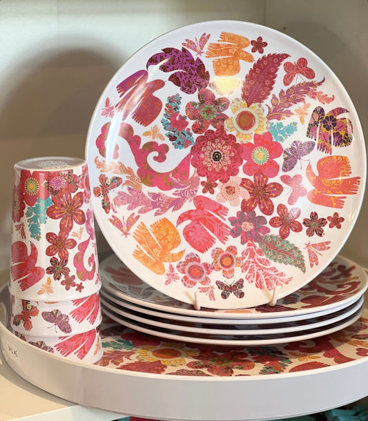 MELAMINE PLATE FLORABEL