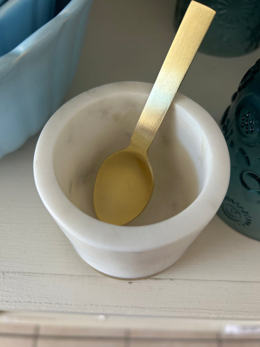 Simple Marble Sugar & Salt Dish