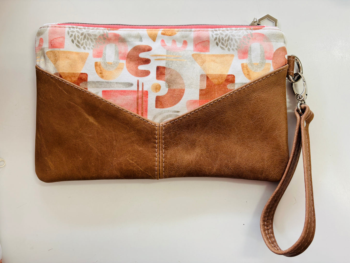 Boho Shapes Wristlet Clutch & Coin Purse Set
