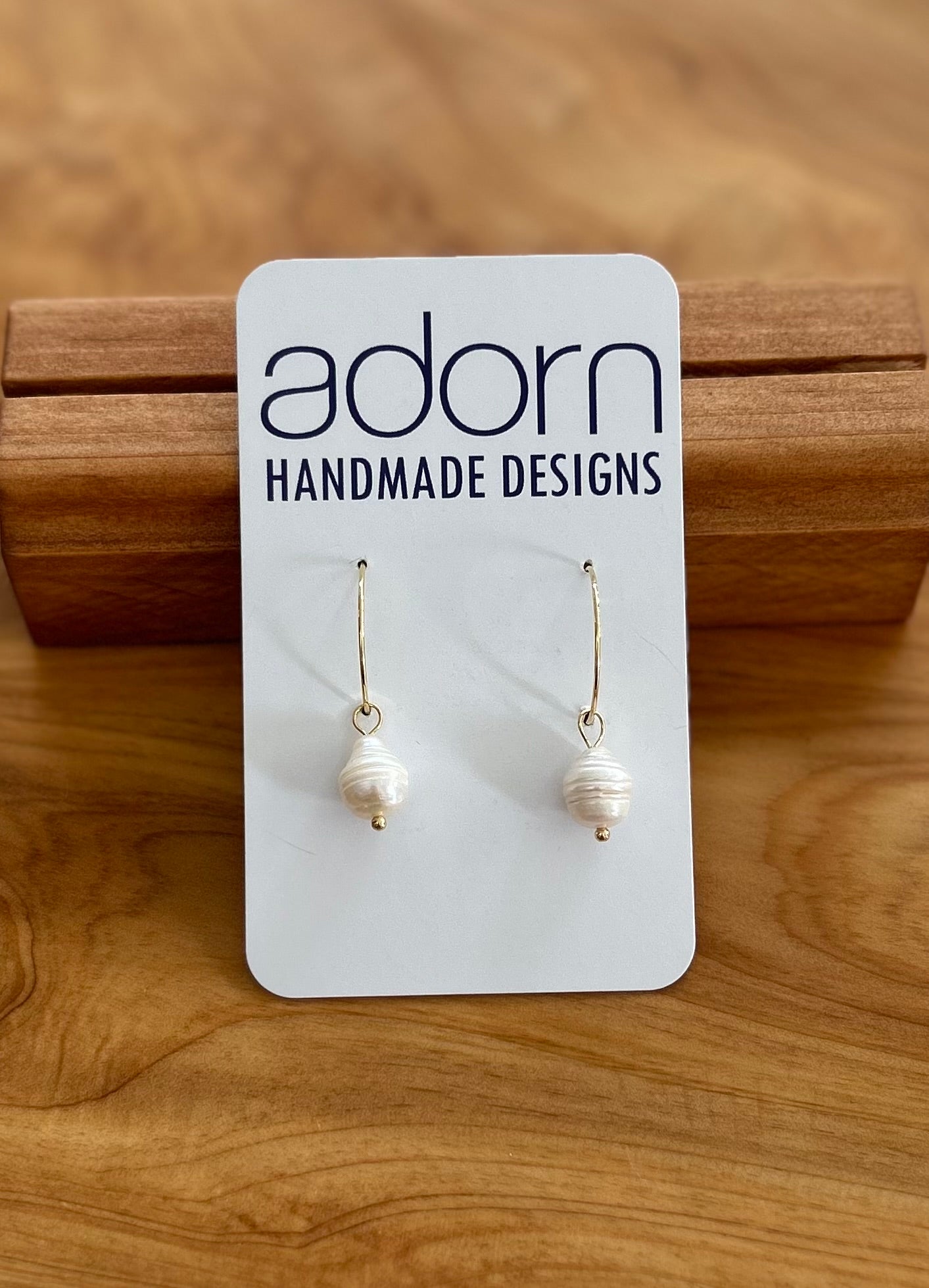 Pearl Hoop Earrings