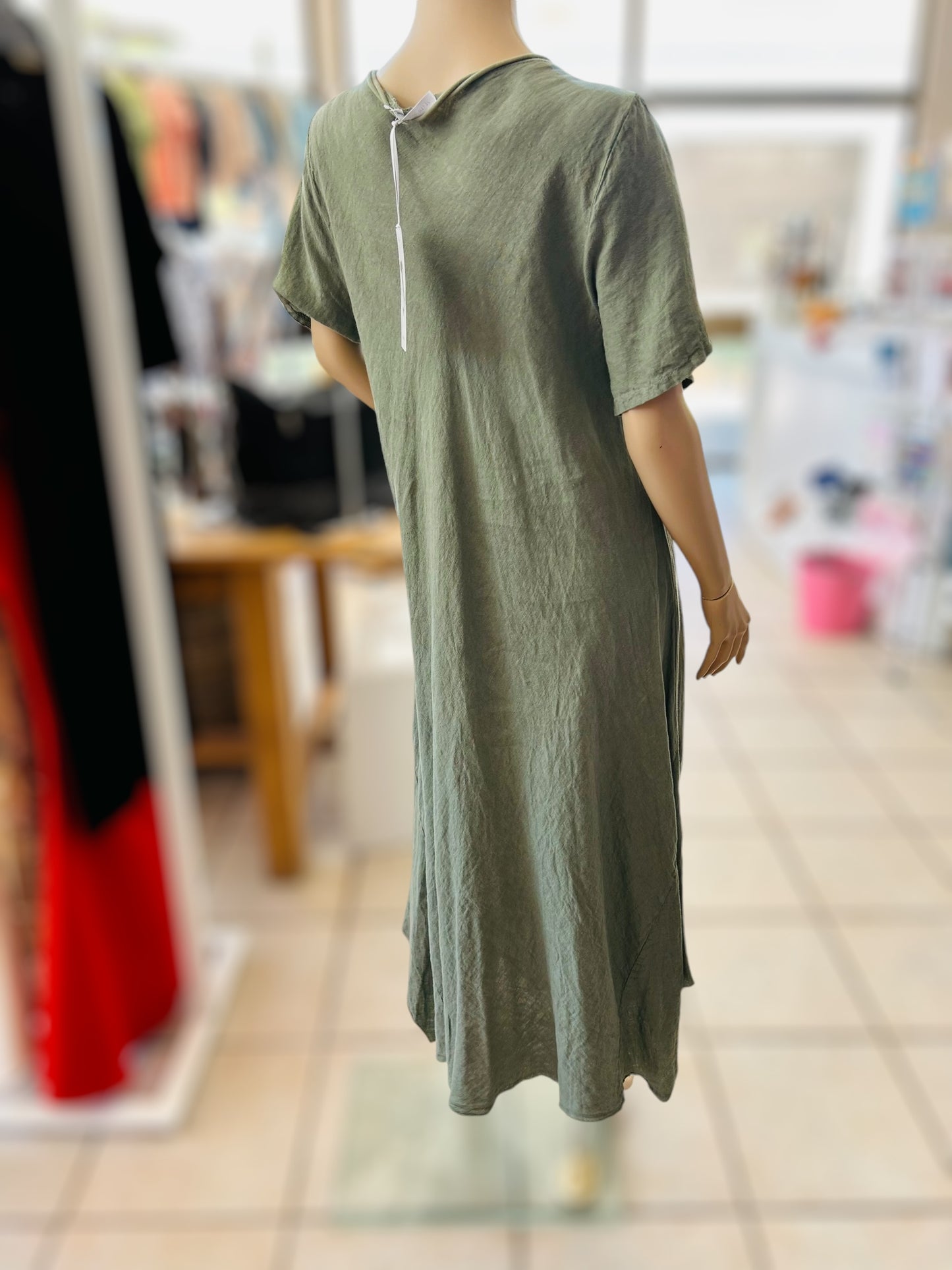 MADE IT ITALY Sage Green T-shirt Dress XXL