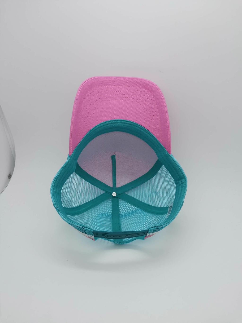 Ponytail Cap - Pink & Blue