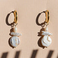 Freshwater Pearl Huggies Earrings