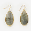 Labradorite Petal Earrings