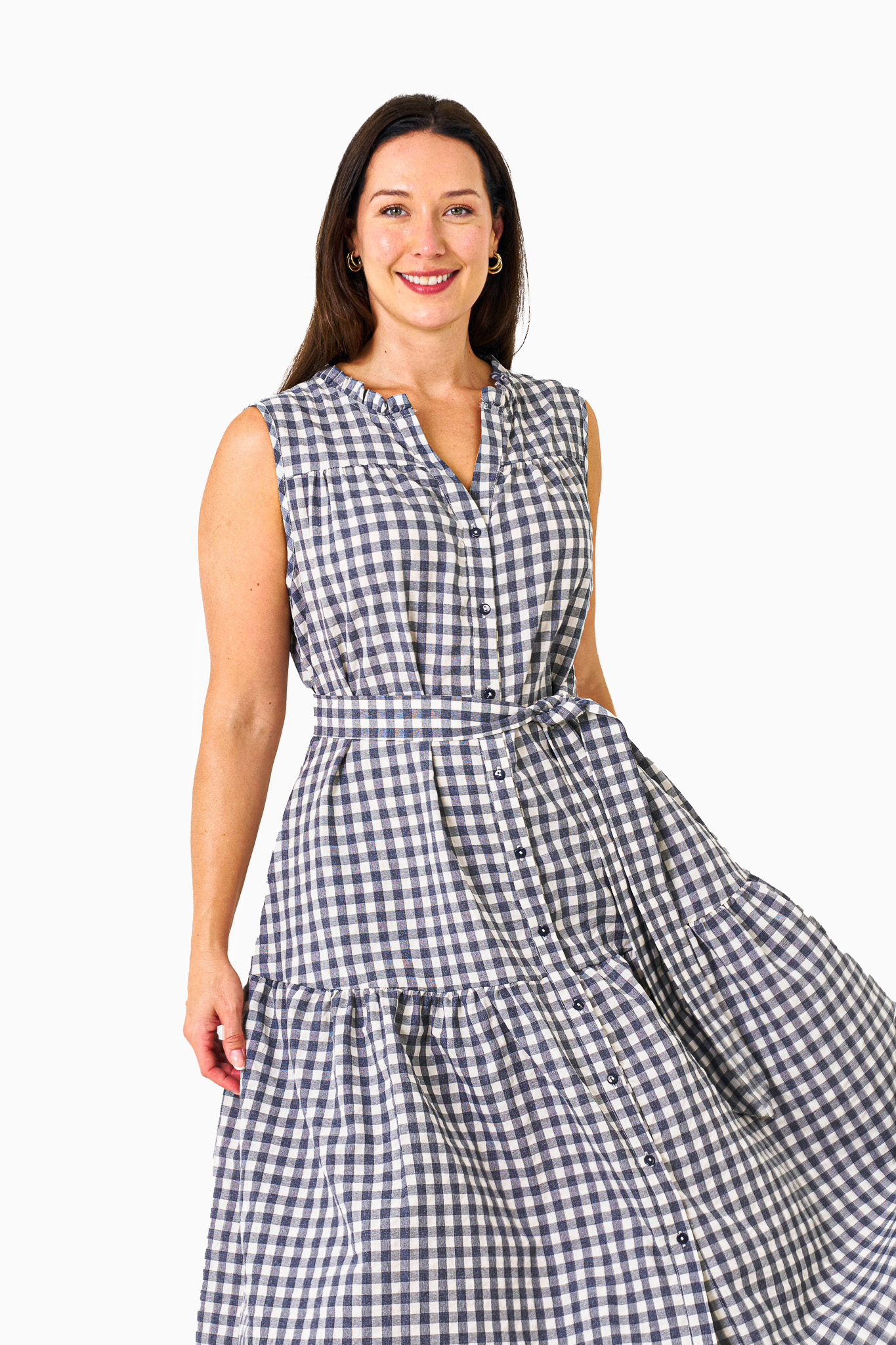 Dawn Dress - Blue Gingham