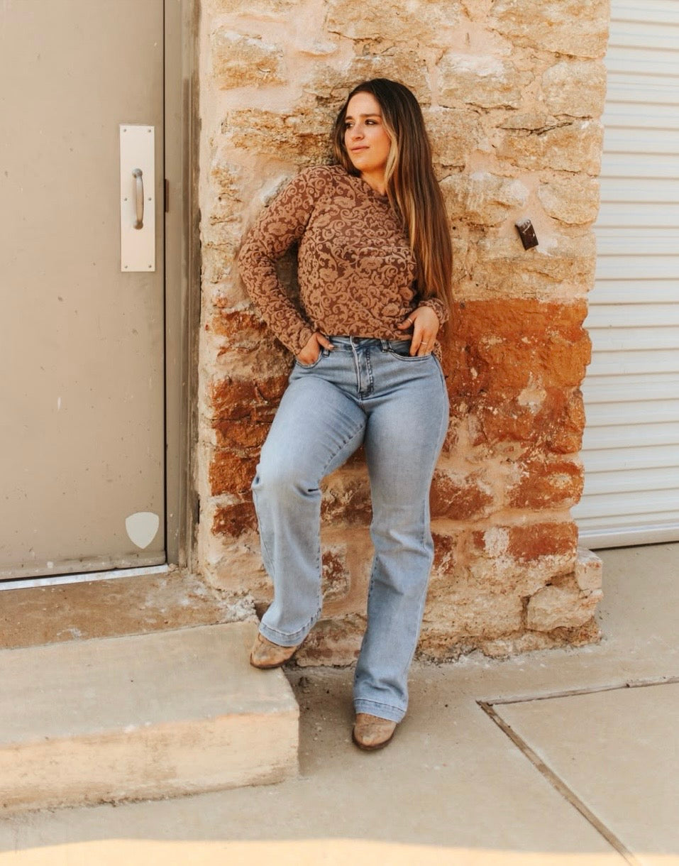 Lucky & Blessed Women’s Jeans (Light Stone Wash)