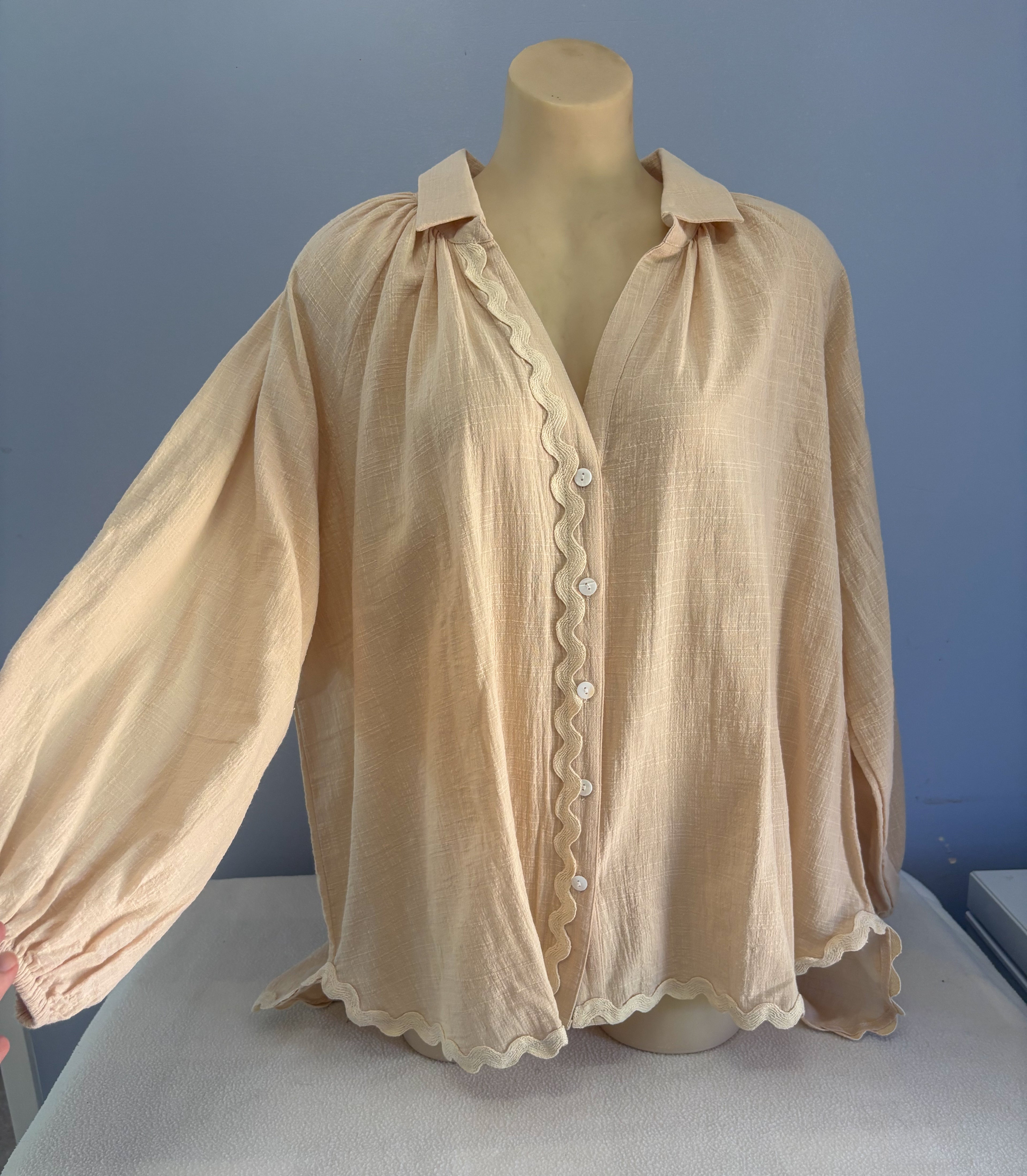 Mitchell Blouse - Barely