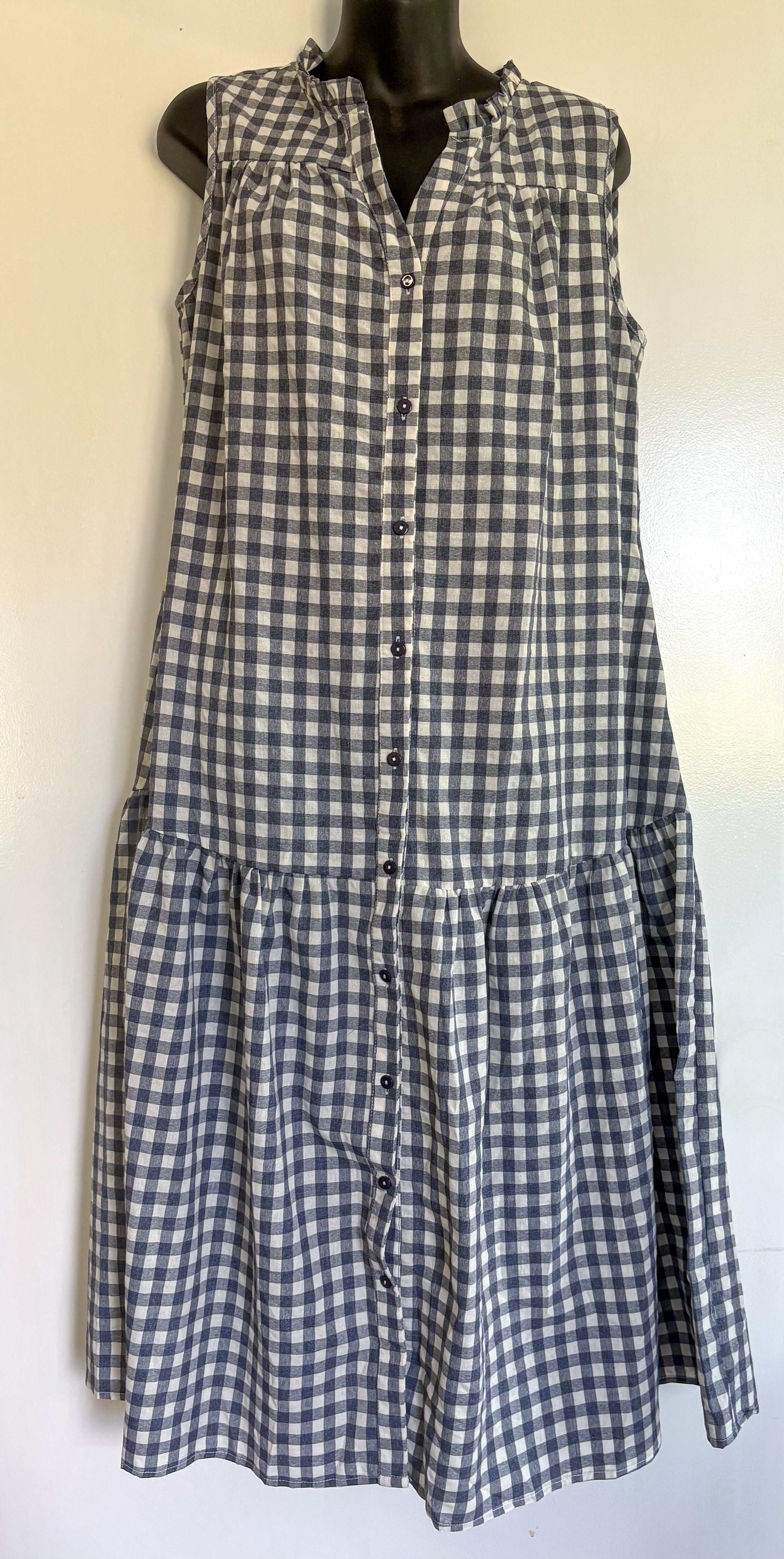 Dawn Dress - Blue Gingham