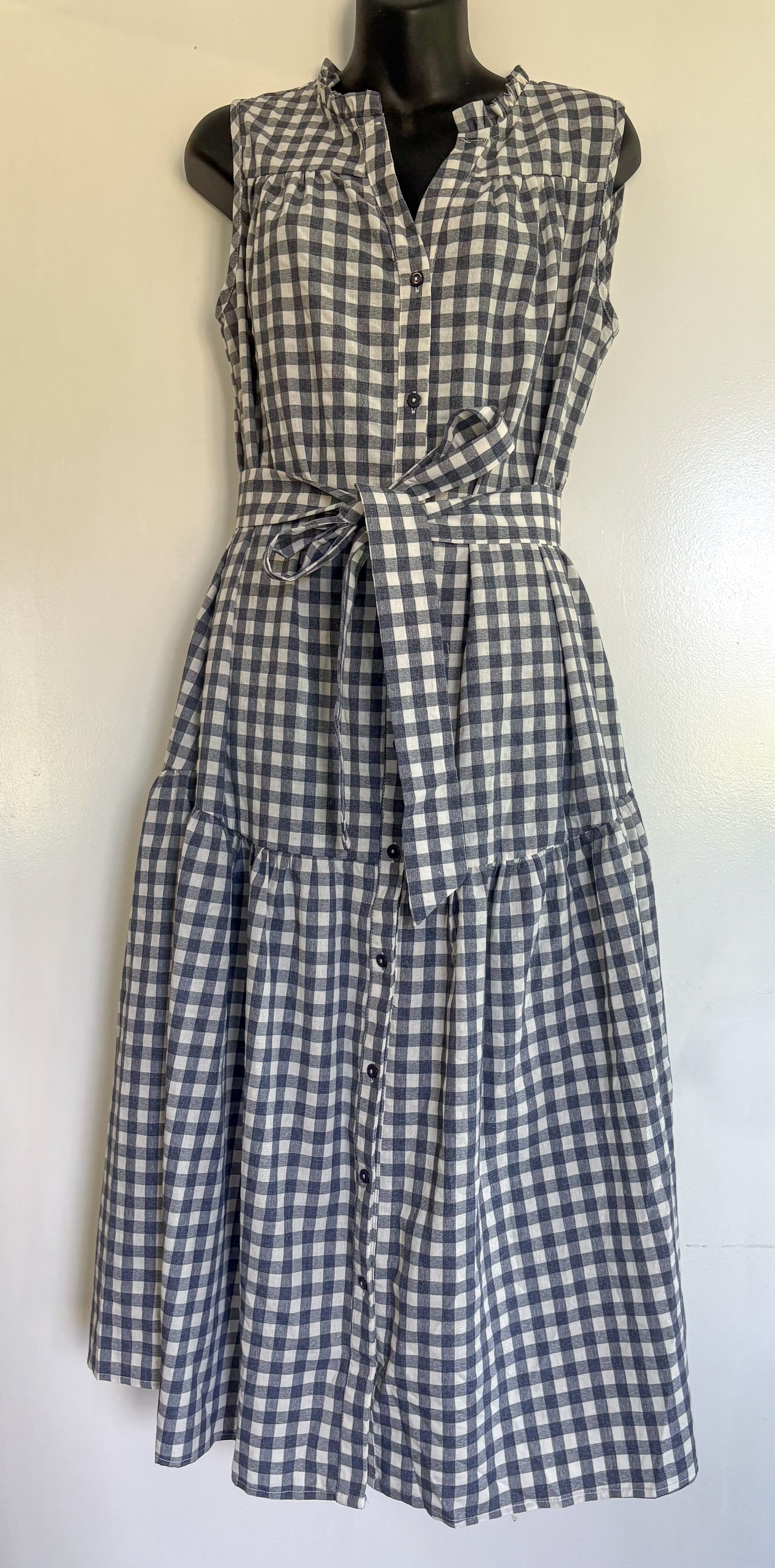 Dawn Dress - Blue Gingham