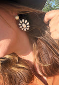 White Buffalo Earrings - Drop