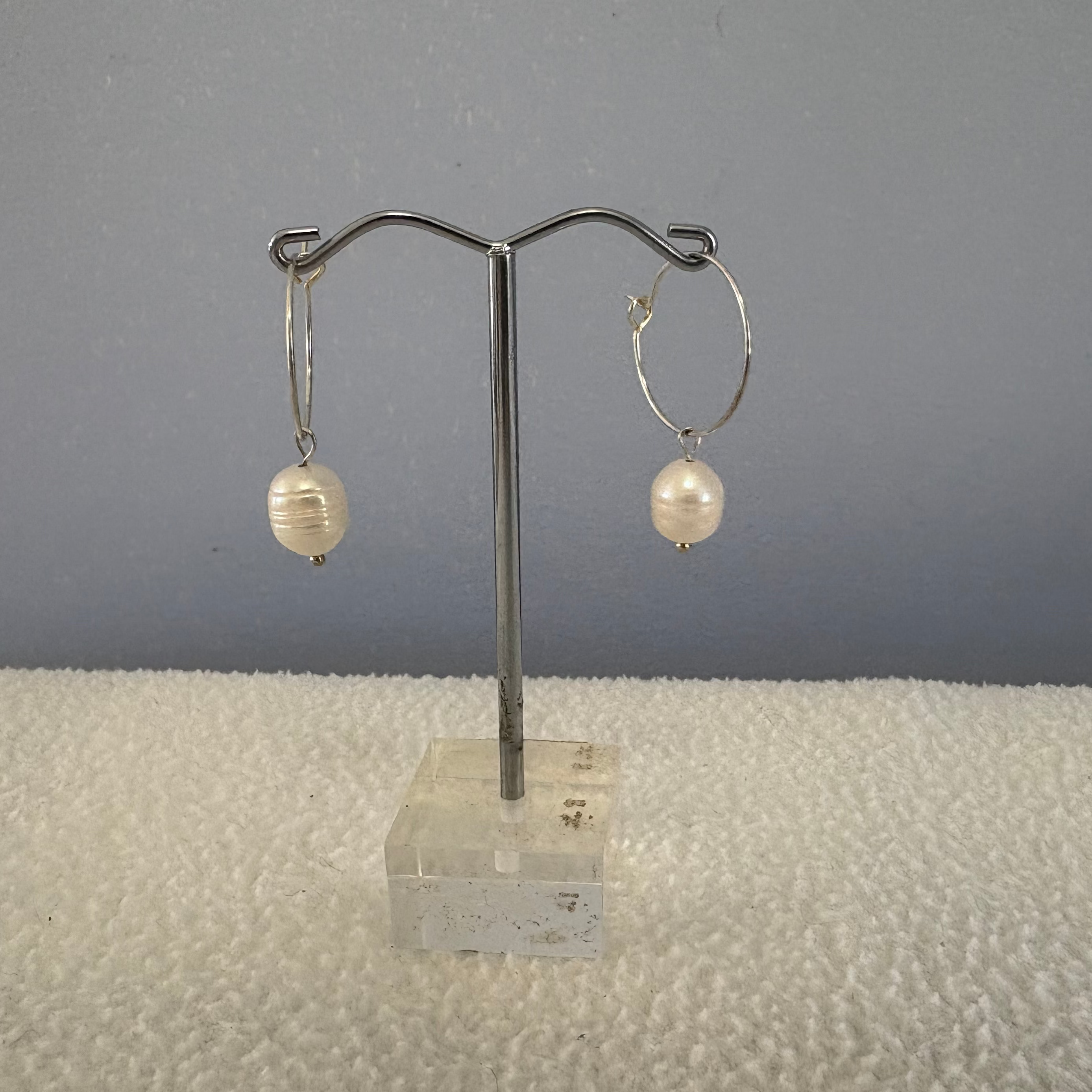 Pearl Hoop Earrings