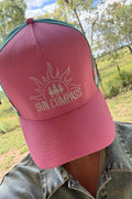 Ponytail Cap - Pink & Blue