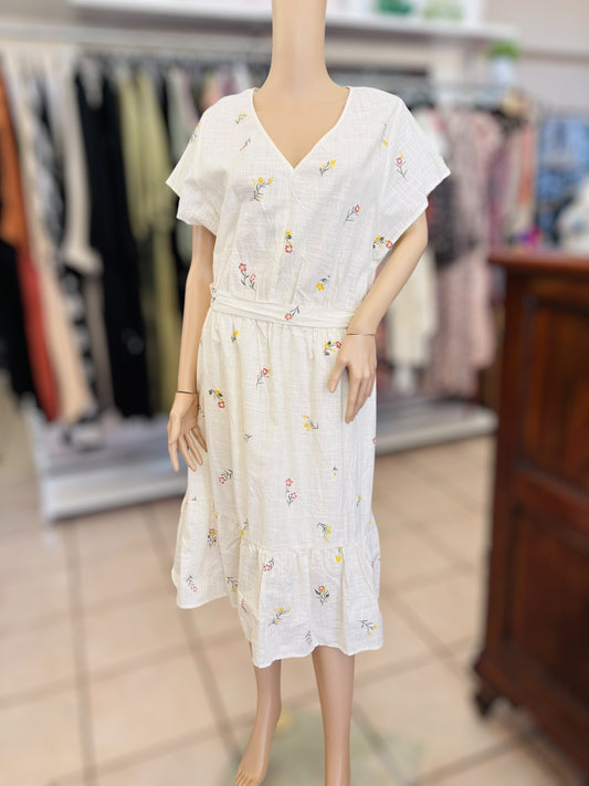 Floral Linen Dress