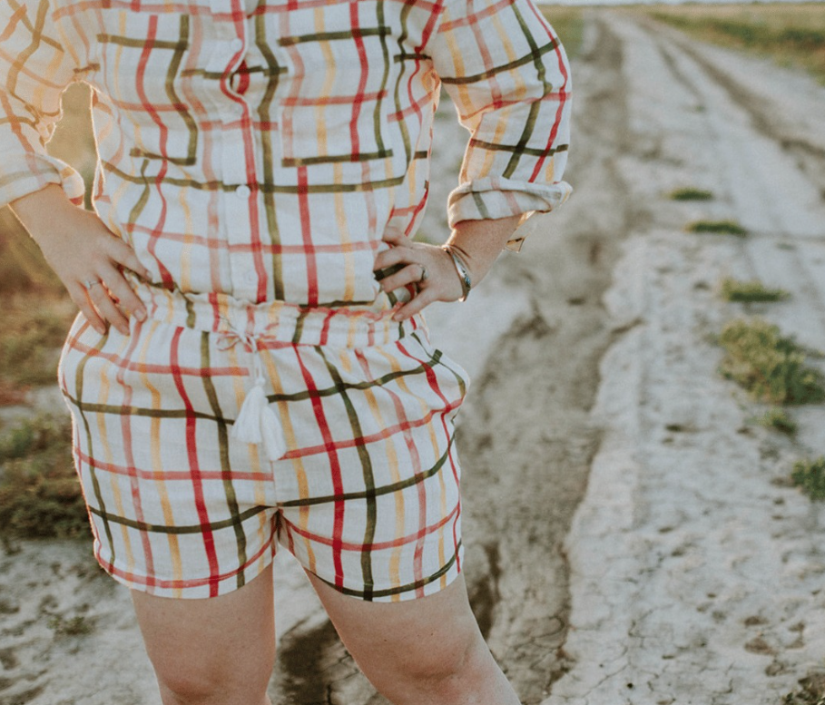 Outback Linen Co. Printed Linen Shorts