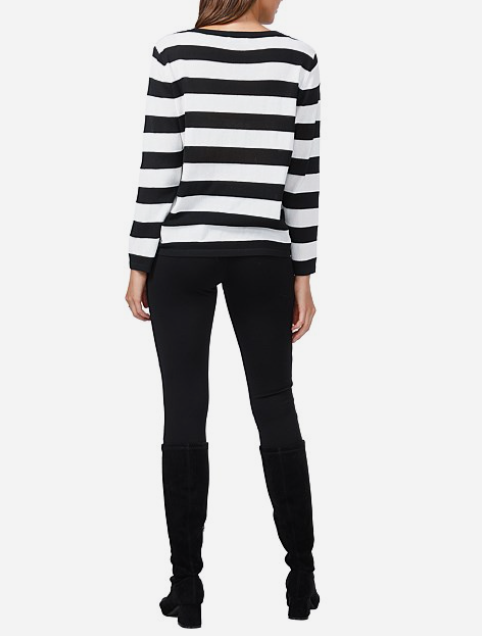 Brave & True Petra Stripe Knit Midnight Blue XL