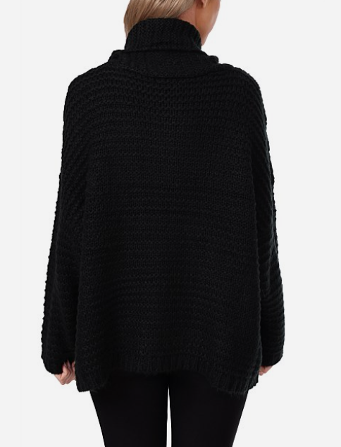 BRAVE & TRUE Saffron Knit BLACK M/L