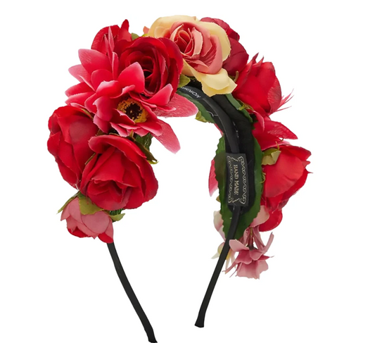 MORGAN & TAYLOR Red Adelina Headpiece