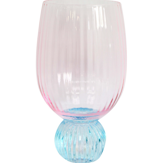 Bubble Ball Glass Pink/turq