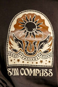 Graphic Western Long Sleeve Shirt - Black