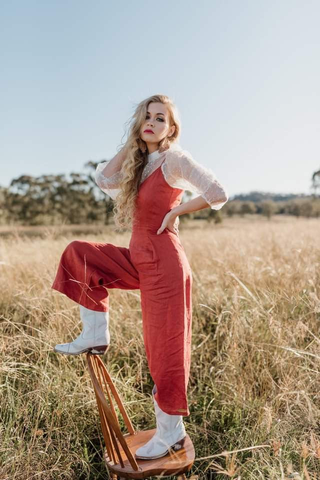 Khaki Linen Jumpsuit